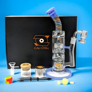 Cali Chill - Curved Neck Pairfect Tree Perc Water Pipe Kit [WP-2355]